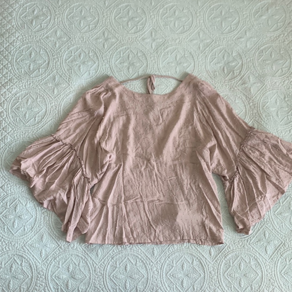 Blush pink blouse